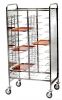 CA1465PI Stainless steel universal tray-holder trolley 20 trays Side panels 