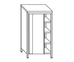 AN6007 armoire neutre en acier inoxydable avec portes coulissantes