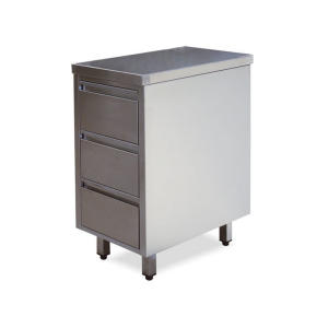 CA3001 stainless steel drawers with 3 drawers