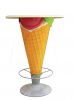 SG042 Ice Cream Table - Mesa publicitaria 3D para heladería, altura 95 cm