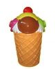 SG089 Garbage ice-cream - 3D advertising waste bin for ice-cream parlor, height 135 cm