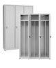 IN-Z.694.00 Dressing cabinet 3 Doors plasticized zinc - Dim. 120x40x180 H