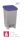 T909965 Grey polypropylene pedal bin with blue lid 60 liters (Pack of 18 pieces)