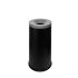 T770014 Fireproof paper bin Black steel with grey colored lid 50 liters