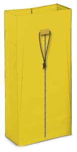 00003623 PLASTICIZED 120 L BAG WITH ZIP - YELLOW