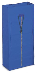 00003628 120 L Plasticized Sack With Zipper - Blue