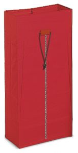 00003629 120 L Plasticized Sack With Zipper - Red