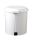 T906506 White Plastic pedal bin 6 liters (Pack of 6 pieces)