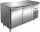 G-SNACK2100TN - Table réfrigérée ventilée en acier inoxydable - 2 portes 