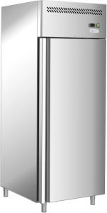 G-GN650BT-FC - Réfrigérateur ventilé -18 / -22 °, porte simple, châssis en acier inoxydable AISI201