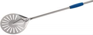 I-17F-180 Stainless steel pizza peel ø 17 cm perforated handle 180 cm