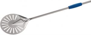 I-20F-75 Stainless steel pizza peel ø 20 cm perforated handle 75 cm