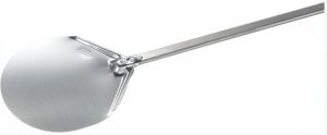I-29-120 Pizza shovel testa in stainless steel ø 29 round, aluminum manico 120 cm