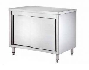 GDASR186 Table armoire avec portes coulissantes 1800x600x850