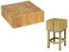 CCL1766 17cm wooden block with 60x60x90h stool