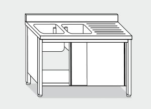 LT1014 Laver Cabinet sur l'acier inoxydable