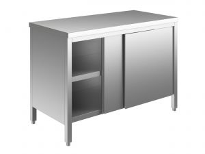 EU03200-19 Table armoire ECO cm 190x60x85h plateau lisse - portes coulissantes