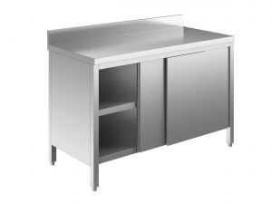 EU03301-11 Table armoire ECO cm 110x70x85h dosseret - portes coulissantes
