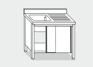 LT1030 Laver Cabinet sur l'acier inoxydable