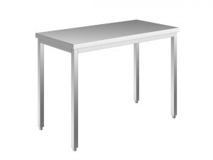 Table EUG2106-12 sur pieds ECO 120x60x85h cm - plateau lisse