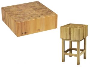 CCL1775 Wooden block 17cm with stool 70x50x90h