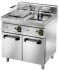 SFM18D Electric fryer 18+18 liters double basins on cabinet 11,5+11,5 kW three-phase big capacity