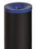 T770015 Corbeille à papier anti-feu métal noir avec couvercle Bleu 50 litres 
