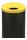 T770026 Fireproof paper bin Black steel with yellow colored lid 90 liters
