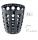 T906401 Perforated Black Plastic paper bin 12 liters