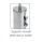 T101807 AISI 430 brushed s.steel Wall-mounted toilet brush holder