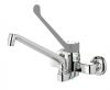 KL1200 PROFESSIONAL double-hole wall-mounted single-lever mixer with clinical lever