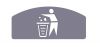 T789044 Insert de symbole generic pour le conteneur de recyclage T789020-T789050