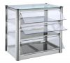 VKB53N Neutral countertop display cabinet 3 SHELVES in stainless steel sheet