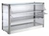 VKB83N Neutral countertop display cabinet 3 TOPS in stainless steel sheet