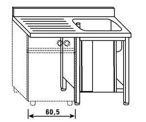 LT1181 Lave el armario para lavavajillas