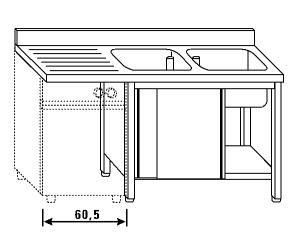 Lave LT1193 el armario para lavavajillas
